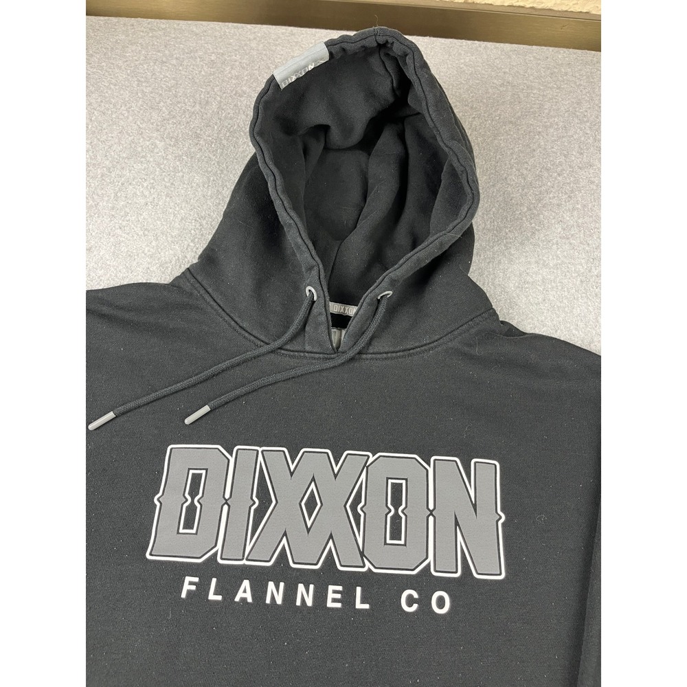 Dixxon Flannel Co Hoodie Mens XL Black Logo Graphic Fleece Pullover - Picture 2 of 8